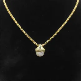 Diamond Box Quality Chain Halsband 18K grossist Guld Hög smycken Kvinnor Designer Luxury Halsband Gift Free Fashion Frakt