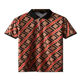 2022Luxury Casual Mens T-shirt andningsbar Polo Wear Designer Kort ärm T-shirt 100% Bomull Högkvalitativ hel svart och WHI304Z