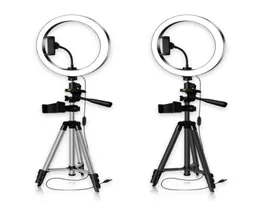 PO Studio için Ring Light 26cm Pographic Lighting Selfie Zil ışığı YouTube için Tripod Stand Tiktok Telefon Video5048393