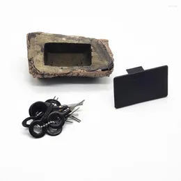 Fooks Fake Stone Key Safe Box Garden Hidden Hided In Security Storage Rock Mini SAFES LOCKER STASH OUTDOOR