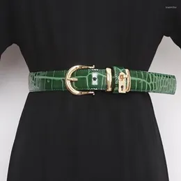 Belts Wide2.8 CM Leather Metal Buckle Genunine Cowhide Fashion Luxury Classical Accessory Women's Designer Waist