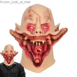 Party Masks Halloween Horror Masquerade Mask Guillermo del Toro nyckfullt huvudbonad realistiskt blodiga gotiska ansiktsbrygga karnevalparti prop Q231007