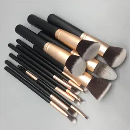 Ferramentas de maquiagem 14pcs pincéis de maquiagem conjunto para fundação em pó blush lábio sobrancelha sombra delineador escova ferramenta cosmética 231006