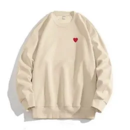 Felpe con cappuccio da uomo Felpe 21s Designer Play Commes Jumpers Des Garcons Lettera Ricamo Manica lunga Pullover Donna Cuore rosso Allentato De ah