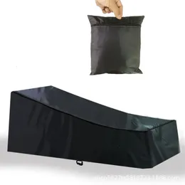 Dust Cover Chair Cover Outdoor Sun Lounger Cover Waterproof Rain Covers High Temperature Beach Chair Cover Garden Dust Cover Sunscreen Case 231007