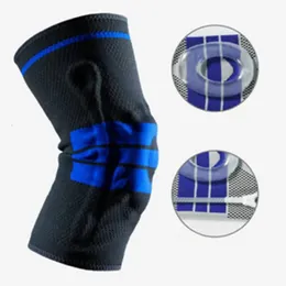 Elbow Knee Pads 1 PCS Silicone Padded Knee Pads Supports Brace Basketball Fitness Meniscus Patella Protection Kneepads Sports Safety Knee Sleeve 231007