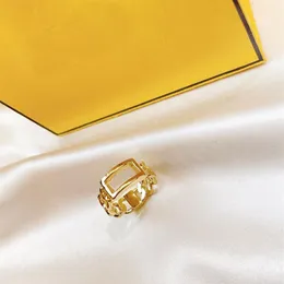 Fashiom designer ringer kedja ring bokstav f guld ringar engagemang för kvinnors ringdesigners smycken heanpok herrar prydnader trevliga 222587