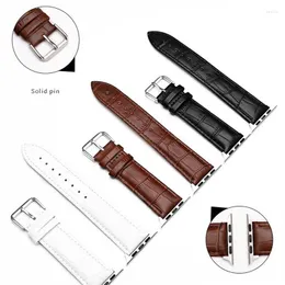 Watch Bands Bamboo Design Strap For Apple Ultra/8/7/SE/6/5/4/3/2/1 Men Women Leather Watchband 38/40/41/42/44/45/49mm