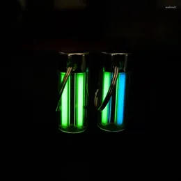 Hooks Firefly TwinGlow Markers Tritium Glowring Keychain Key Fob Night Automatic Light Self Luminous Fluorescent