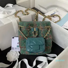 Plecak designer torby Jumbo podwójna klapa torba luksusowy projektant 100% prawdziwy skórzana jagnięta klasyczna torebka pikowana torebka powinna