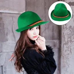 Bandanas Clothing Jazz Hat Women's Halloween Costumes Short Trilby Non-woven Fabric Creative Cap