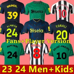 23 24 Tonali Soccer Jerseys Kids Kit 2023 2024 Bruno G. Wilson Saint Maximin Isak Football Shirt Home Away Third Set Fan Player Version