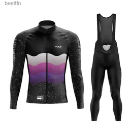 Outros vestuário 2023 conjunto de ciclismo masculino huub manga longa primavera outono mountain bike ropa ciclismo maillot 20d conforto corrida suitl231008