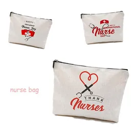 Özel Logo Aksesuarları Popüler Tıbbi Tote Makyaj Hemşire Hediyesi için Hemşirelik Çantaları226D