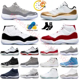 Men Basketball 11 11S Jumpman Shoes Og Cherry Cool Gray Bred 25th Anniversary Concord Pantone Gamma Sports Legend Blue Trainerers Size 36-46 US12