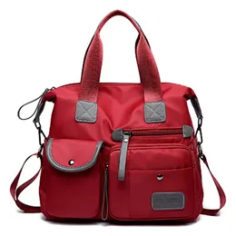 Torby wieczorowe Wodoodporne kobiety nylonowe Messenger Kobieta duża torebka Moda Crossbody Bag Casua ramię dla dziewcząt z college'u 231007