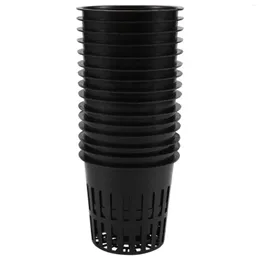 Chains 15 Pack 4 Inch Net Cups Slotted Mesh Wide Lip Filter Plant Pot Bucket Basket For Hydroponics