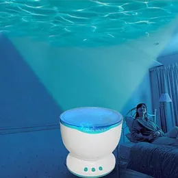 Крытый красочный светодиодный ночник проектор Ocean Daren Waves Aurora Master Projection USB Light Lamp с динамиком Новинка Lighting291w