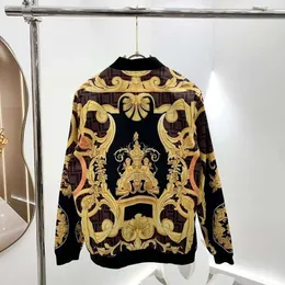 Lüks Tasarımcı Beyzbol Ceketi F JACQUARD HARDIGAN COATE VER ZIPPER SÜRESİ ERKEK CAKETLER KIZIN KAYNAK TREST