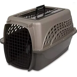 Cat Carriers Two-Door Small Dog Kennel & (Top Loading Or Front Pet Carrier Great For Animals Made With Rec