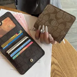 Grande qualidade mulheres designer carteiras PVC senhora estilo curto moda casual cartão bolsas no500