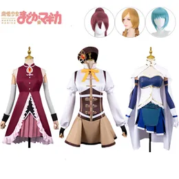 Anime Puella Magi Madoka Magica Cosplay Tomoe Mami Cosplay Costume Uniform Top Skirt Halloween Carnival Party Costume for Womencosplay