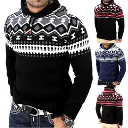 Men's Sweaters Sunfree Autumn Fashion Style Winter Casual Cool Boy Worth Having Blouse Long Sleeve Slim Print Low Price Promotions 3L&45