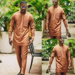 Ubranie etniczne 2023 Modna afrykańska męska koszula na imprezę tradycyjną strój pielenia