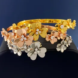 Luksusowy projekt bransoletki dla kobiet kocha bransoletki Silver Rose Gold Titanium Steel Biżuteria Męska Boguczka Never Wedding Prezent NI 351001