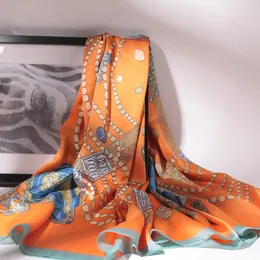 여성을위한 Esigner Scarf 인쇄 꽃 치폰 히잡 스카프 여성 Pareo Lady Bandanas Beach Towels 여름 무슬림 베일 랩 여성 Foulard