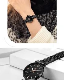 Womens watch watches high quality luxury quartz-battery Ancient Roman digital steel band Star dial watch Waterproof quartz watch