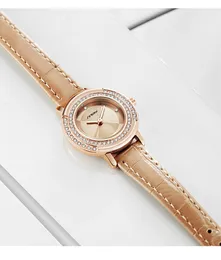 Womens Watch Watches High Quality Luxury Quartz-Battery Fashionable Diamond-Set Sun Belt Quartz Waterproof Watch Watch