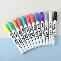 Szczotki do paznokci szczegółowe 12pcsset Praktyczne manicure DIY Pens