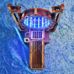 LED RAVE Toy Multidimensional Magic Portal Galaxy Gate Mysterious Space Home Ornament LED Handgjorda trädekoration Flera lager Frame 231007