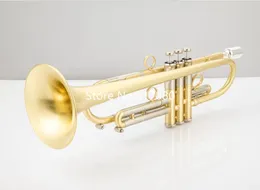 Tromba in Sib Ottone placcato Foto reali Strumenti musicali professionali con custodia Spedizione gratuita