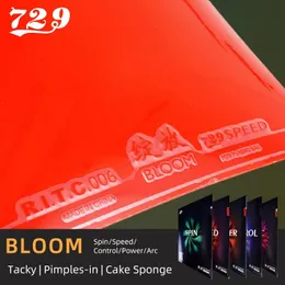 Table Tennis Rubbers 729 Friendship Bloom Table Tennis Rubber Tacky Ping Pong Rubber Pimplesin for Fast Attack with Loop Drive 231007