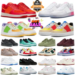 2024 Designer White Multi 1 One Casual Shoes For Men Women Atlanta Lås upp ditt Space Black White Utility Wheat San Francisco Mens Trainers Outdoor Sports Sneakers