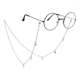Accessori moda Catena per occhiali di cristallo per donna Porta occhiali da sole CZ Nappa Occhiali da vista Cordini Corda Tracolla per occhiali