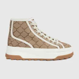 L Luxo Designer Homens Sapatilhas Sapatos Casuais Beverly Hills Sapato Esportivo Toe Layer Painel de Couro Impresso Superfície de Lona Branco Fundo Couro Conforto Sapatos Casuais