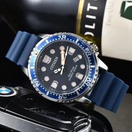 Citize Наручные часы для мужчин 2023 Мужские часы Три иглы Кварцевые часы Высокое качество Япония Топ-люксовый бренд дизайнерские часы Резиновый ремешок Мода Подарок на праздник
