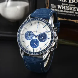 OMG Luxury Moonlight Series Pełna funkcja kwarcowy czas zegarków, bieganie, moda, swobodny kalendarz, wodoodporny pasek zegarkowy