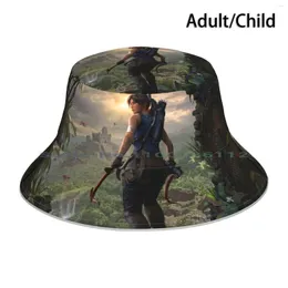 Берец Лара Крофт-Шайка из Tomb Raider Bucket Hat Sun Cap Croft Shadow Video Givers женские персонажи
