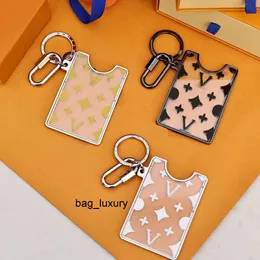moda lüks monogramlı kart sahibi tasarımcı anahtarlık moda kartı tutucu cazibe araba zinciri cazibe kahverengi çiçek mini çanta biblolar hediye aksesuarları