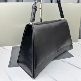 Hourglass Shoulder Bag Crush Handbags Purse Genuine Leather Fashion Letters Large Capacity Pockets Classic Black Women Tote Fine quality Shopping Bags