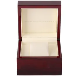 Lack Glossy Single Tood Watch Box Size 13x11x8cm Print LOGO FÖR PROMOTION Event Clamshell trälåda China Box hela PAC192D