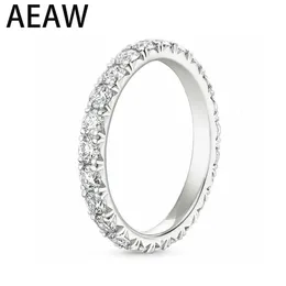 Solitaire Ring Aeew S925 Silver 18mm DF Color Wedding Band for Women Ladies 231007