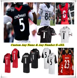 Cincinnati Bearcats College Football Jersey Emory Jones Corey Kiner Ryan Myles Montgomery Xzavier Henderson Braden Smith Chamon Metayer Daniel Grzesiak 4XL