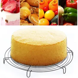 Инструменты для выпечки, круглая антипригарная подставка для охлаждения торта, проволочная сетка из нержавеющей стали, лоток для печенья, печенья, хлеба