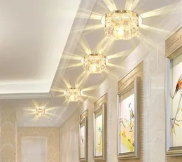 Modern Kristal LED Spotlight Koridor Koridor Koridoru Koruyucu Tavan Işık Gömülü Lamba Ev Oturma Odası Balkon Merdivenleri Aydınlatma Fix5145969