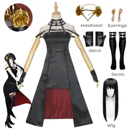 Anime szpieg x rodzinny cosplay yor fireger cosplay cosplay peruka nieformalna sukienka Akcesoria Halloween dla kobiet dziewcząt